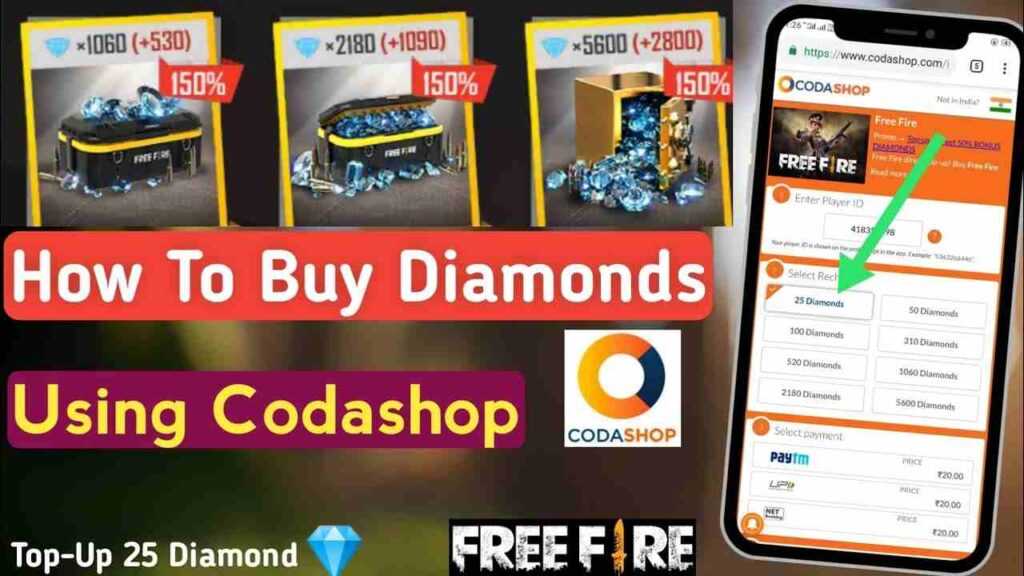 Top-Up Diamonds on Codashop