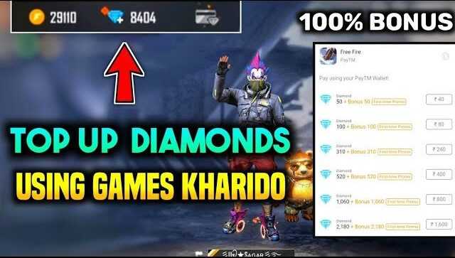 Free Fire Top-Up Diamonds Games Kharido.com