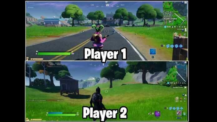 can u do split screen fortnite ps5