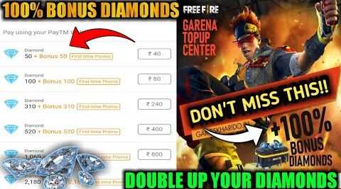 Bonus Diamonds Free Fire