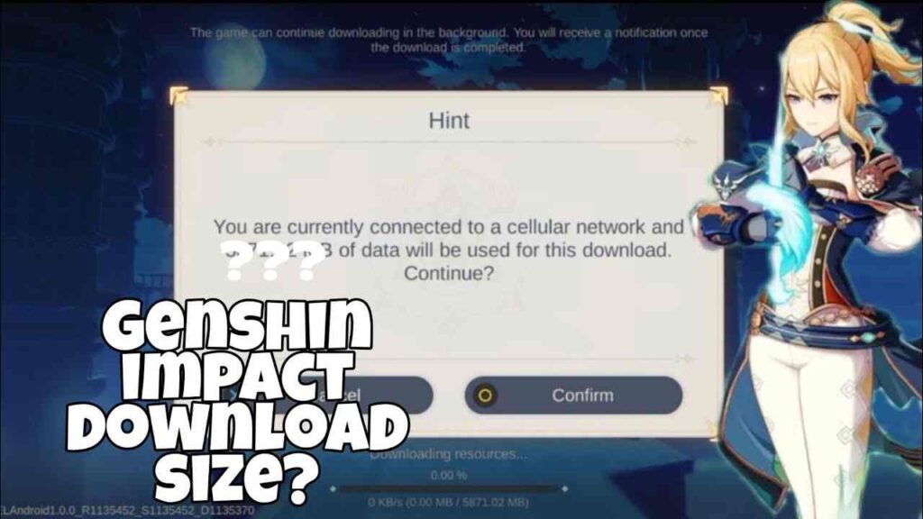 genshin impact download size ios