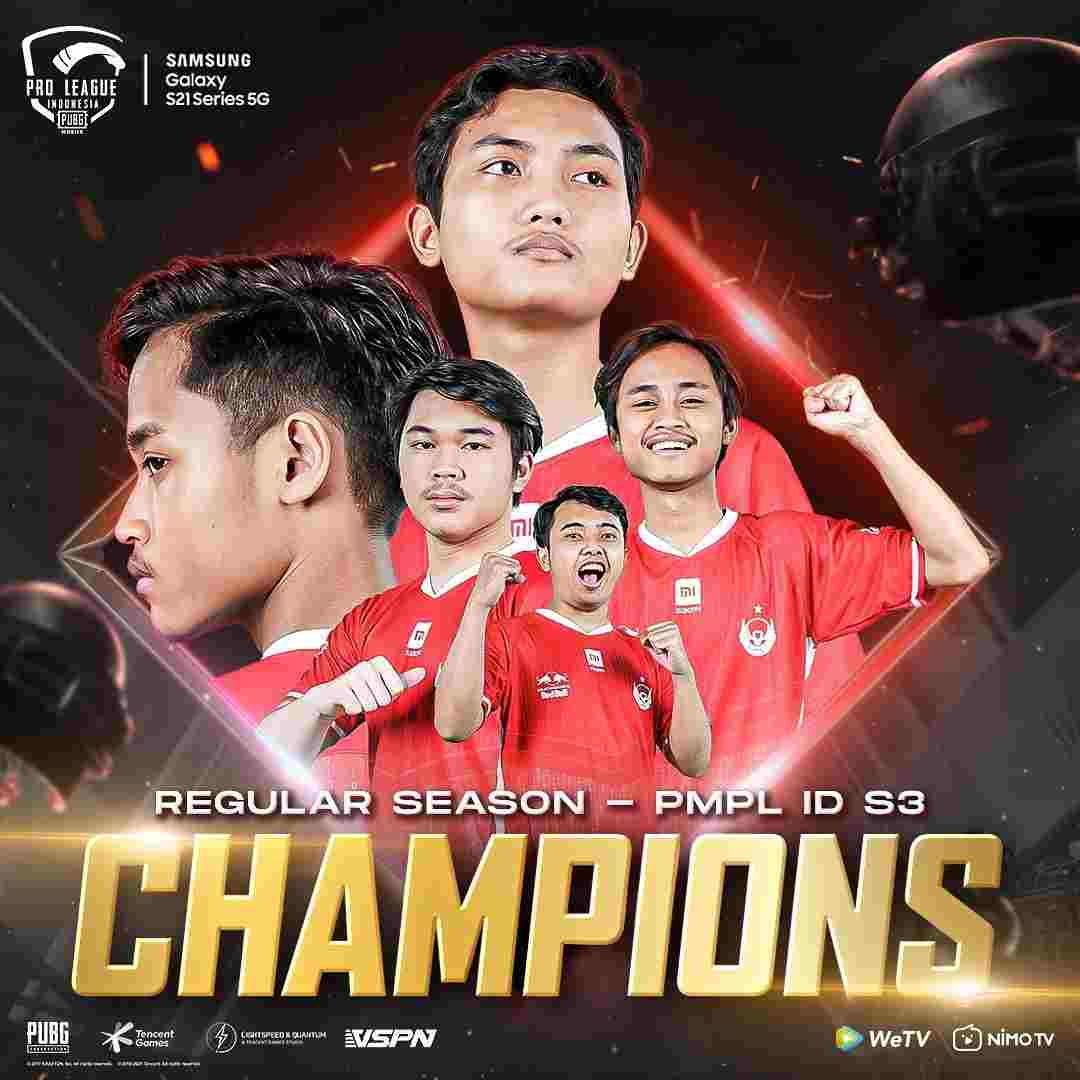Winner of PMPL Indonesia Season 3 League Stage