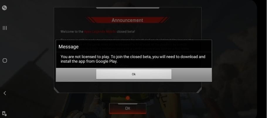 Apex Legend License Verification