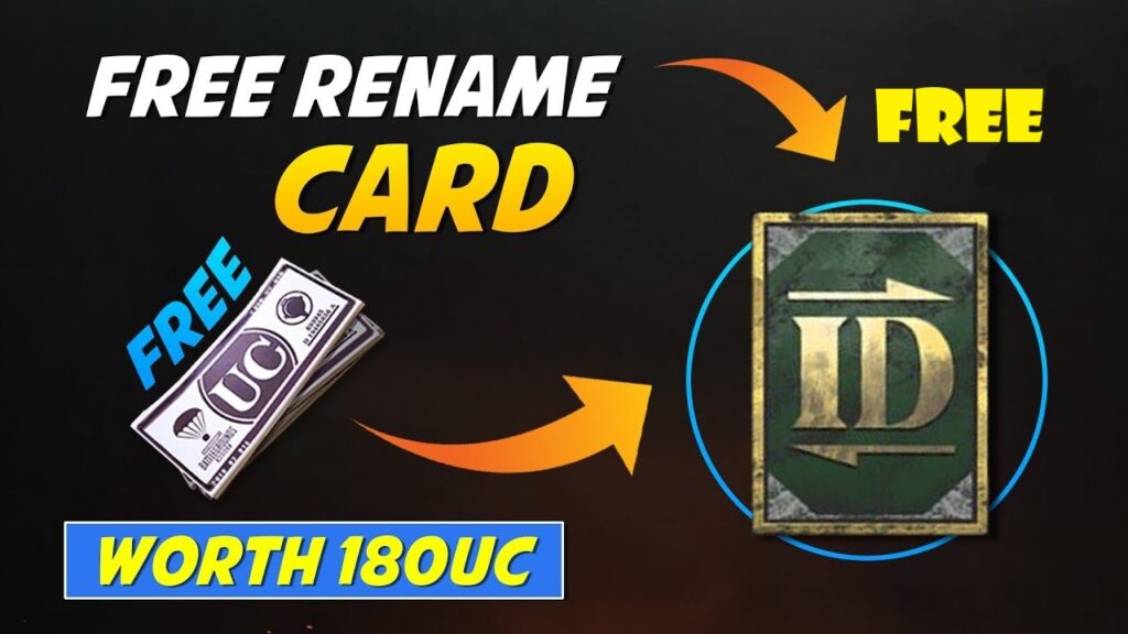 How to Get a Free Rename Card in PUBG Mobile?