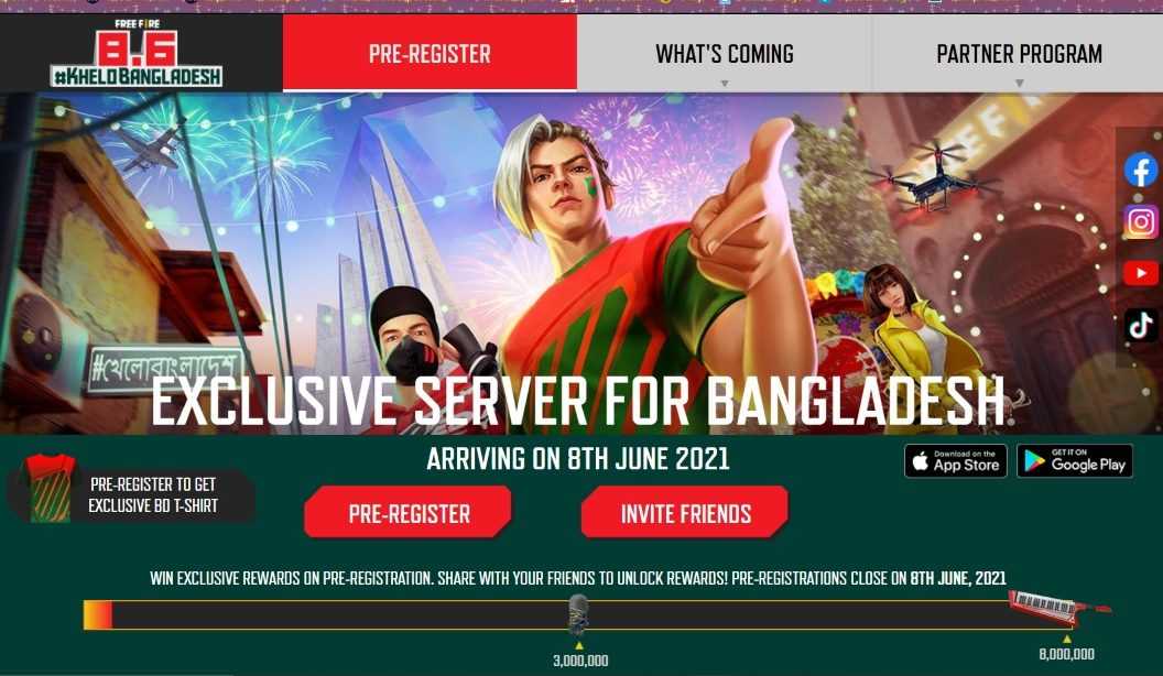Free Fire Bangladesh Server 