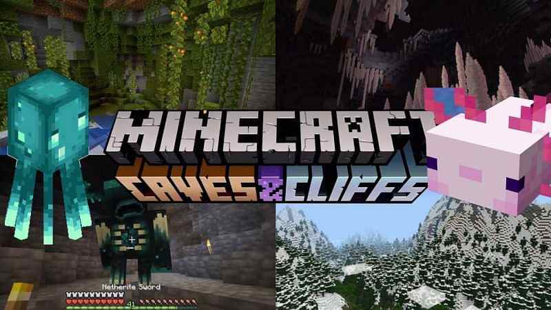 Minecraft 1.17.20.20 Caves and Cliffs update