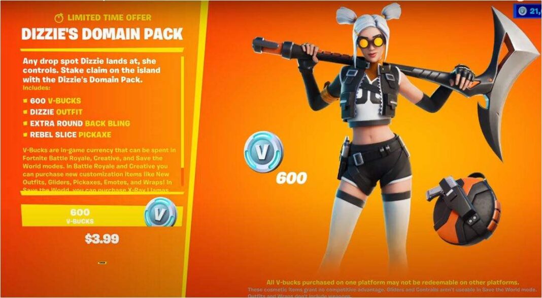 Fortnite Dizzie Skin Starter Pack: Release Date, Price, and more