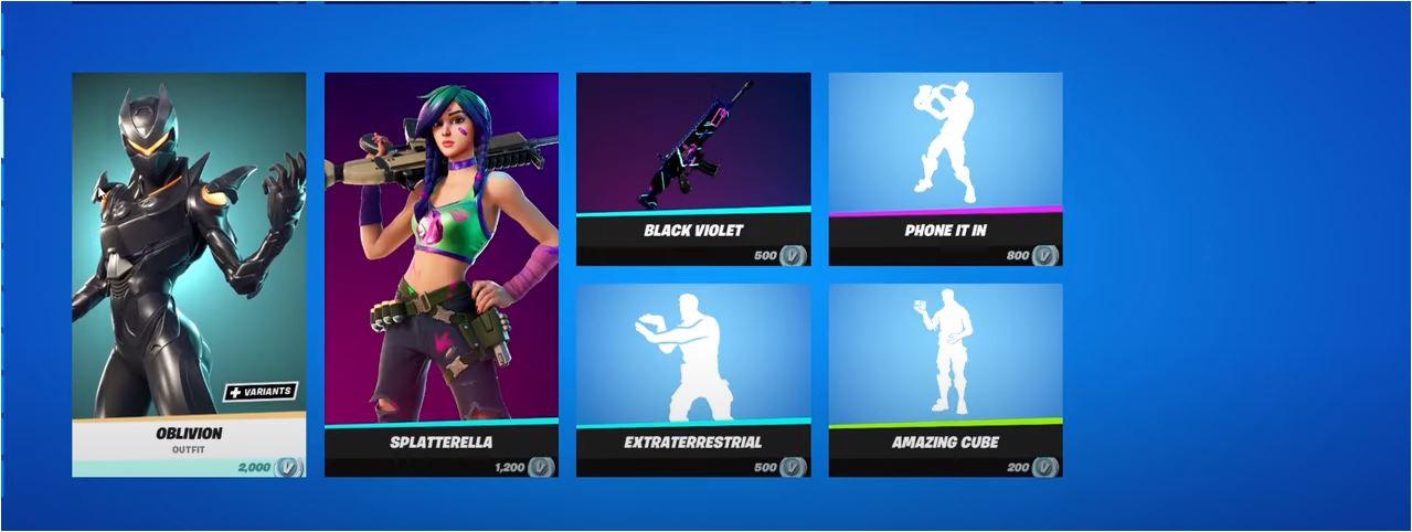 what is current fortnite item shop