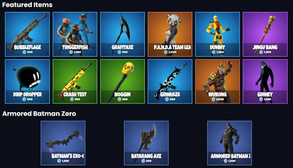 Fortnite Item Shop July 9