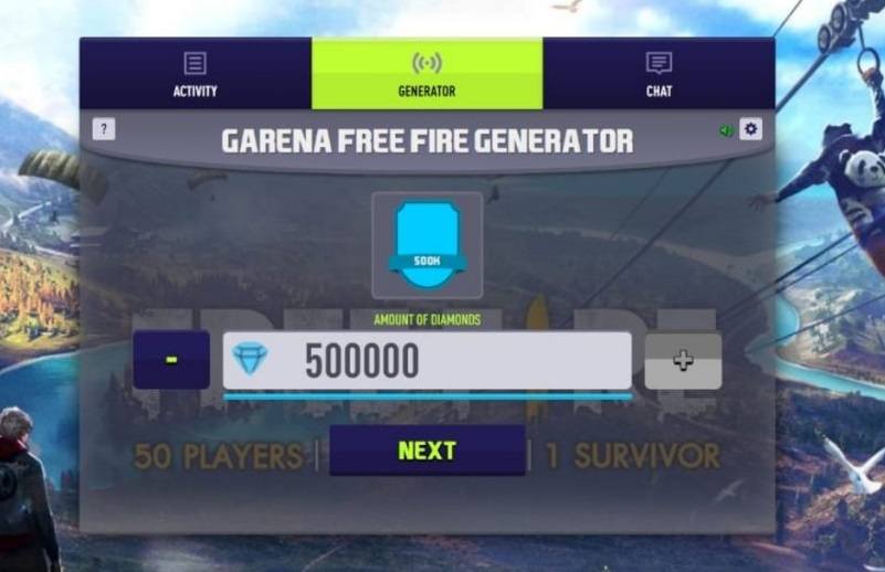 free fire 50000 diamond hack
