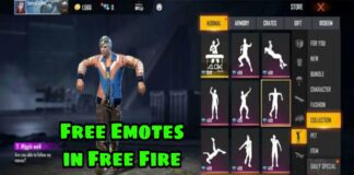 Free Emotes in Free Fire And Free Emotes