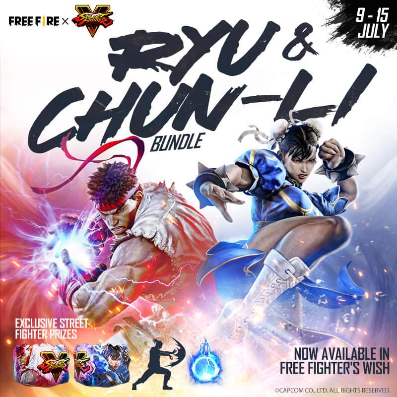 Free Fighter Wish Event The Ryu and Chun-li Bundles