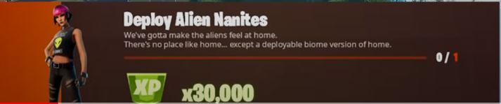 Deploy Alien Nanites Fortnite