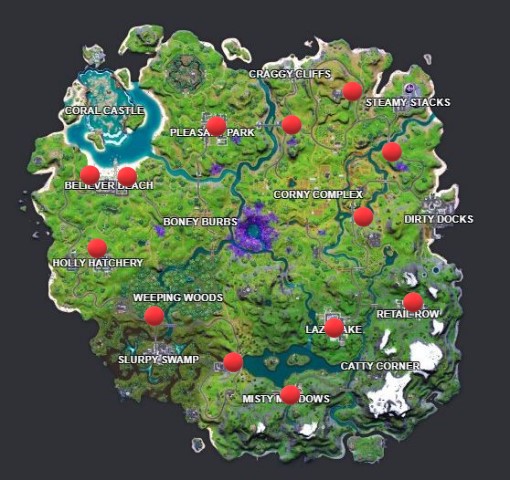 where to find ferrari fortnite spawn locations
