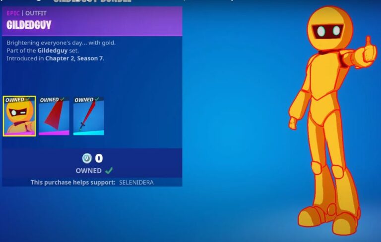 Gildedguy Fortnite: New Skin Leak in Fortnite!! | MOROESPORTS