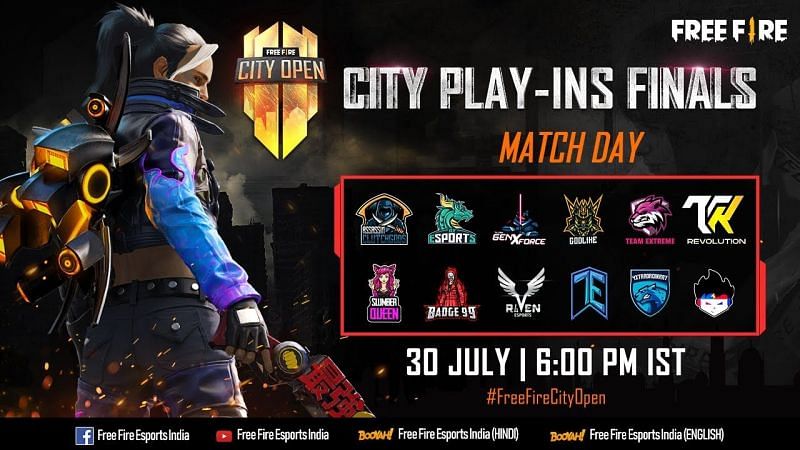 Free Fire City Open Play Ins Finals 
