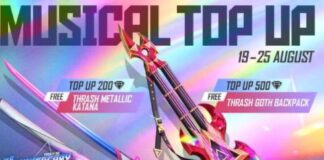 Garena Free Fire Musical Top-up Event