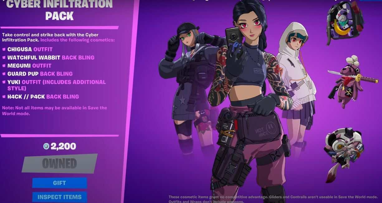 cyber infiltration pack fortnite