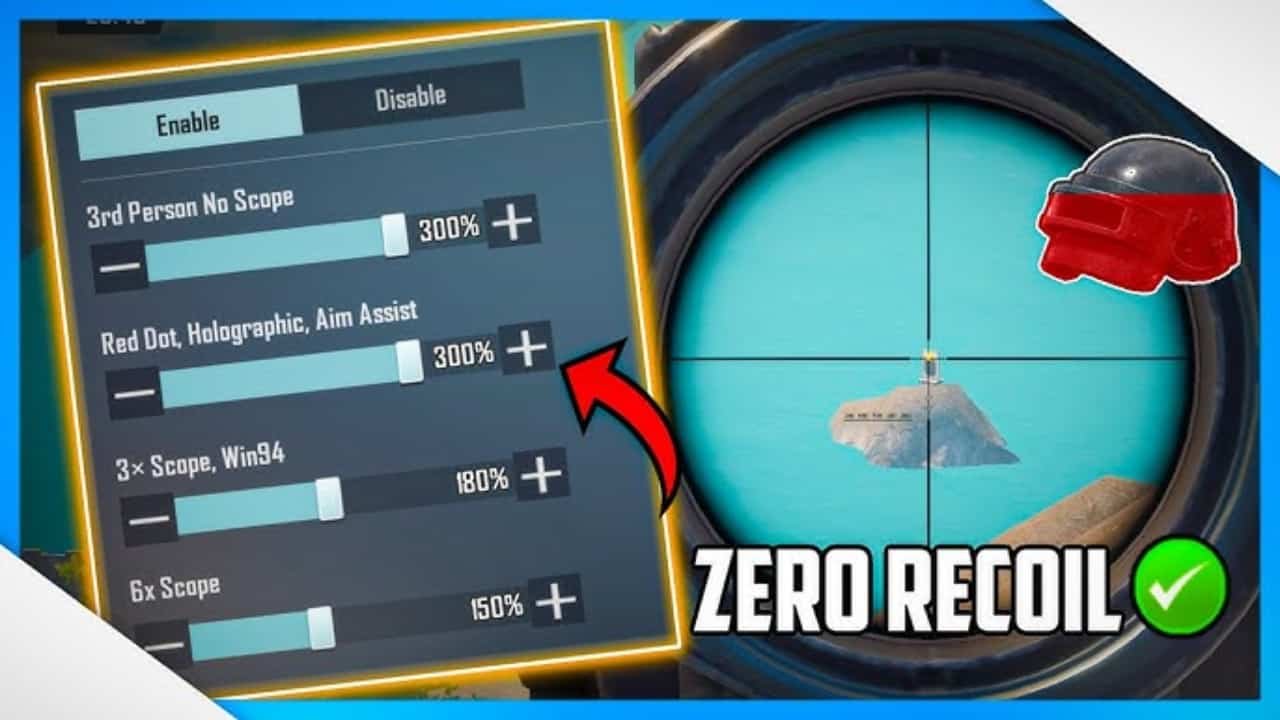 PUBG Mobile No Recoil Sensitivity Settings