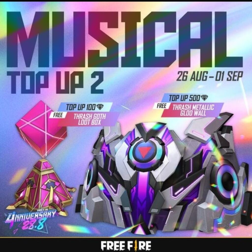 Musical Top Up Event in Free Fire