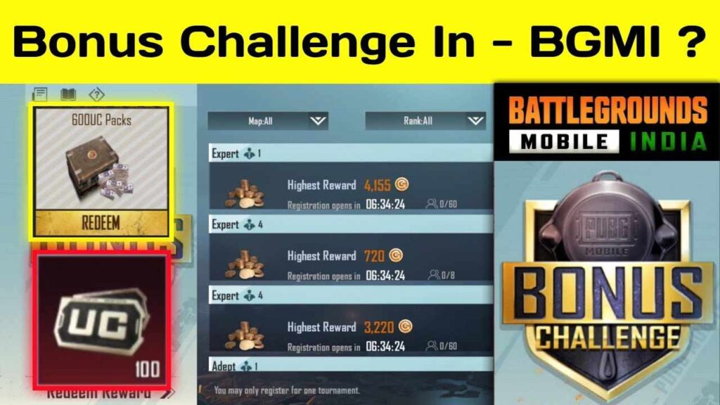 New Bonus Challenge in BGMI: All Details Here