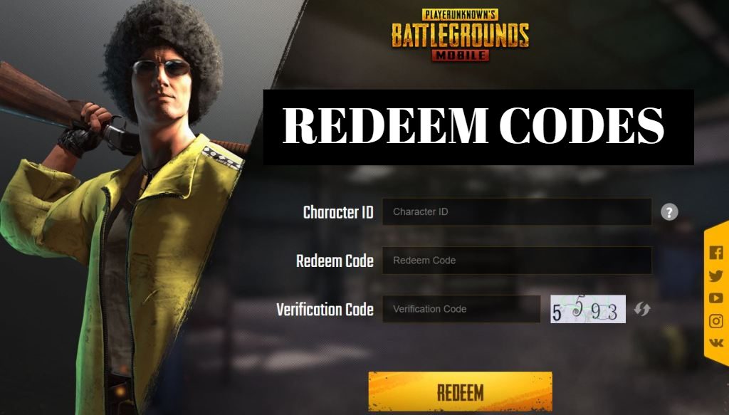 PUBG Mobile Redeem Code