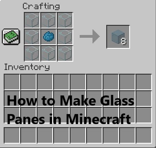 Glass panes in Minecraft