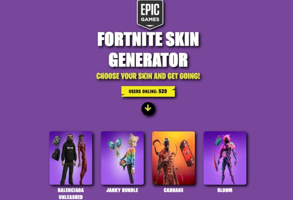 fnskinsnow.com fortnite