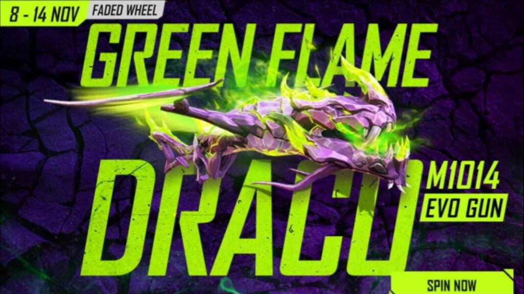 M1014 Green Flame Draco in Free Fire: How to Get it?