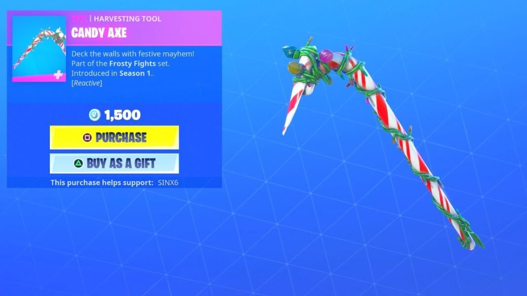 Candy Axe Fortnite: Updated In The Item Shop Today