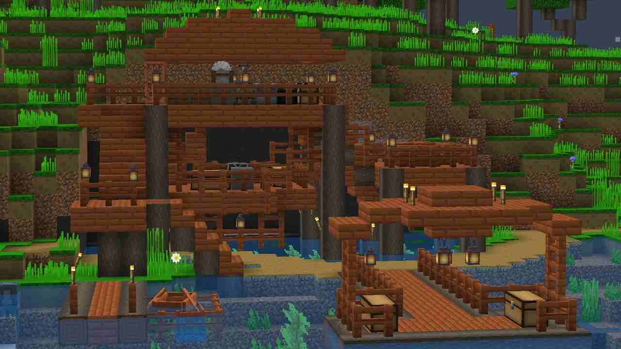 Lake Base in Minecraft