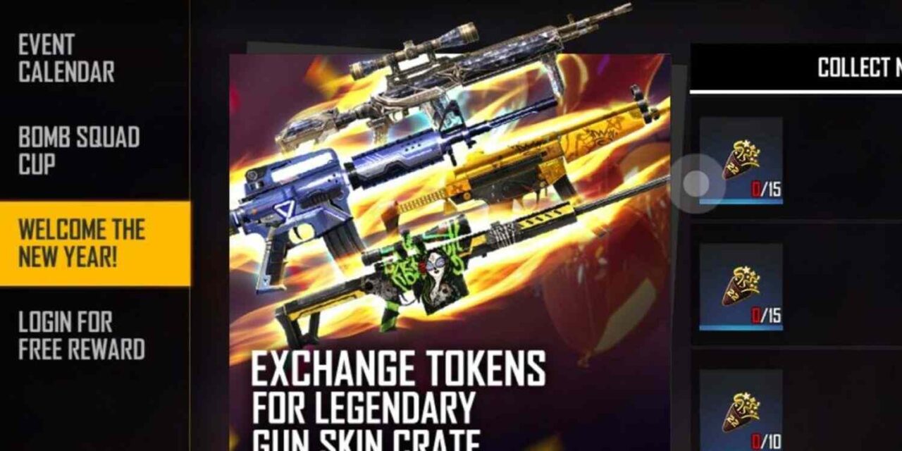 Free Fire Welcome New Year Event: How to Get Legendary Gun Skins?