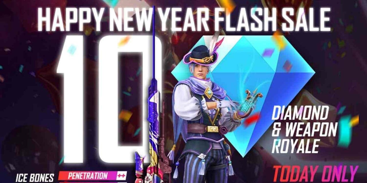 Free Fire New Year Sale: Get Weapon and Diamond Royal at 10 Diamonds