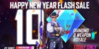 Free Fire New Year Sale: Get Weapon and Diamond Royal at 10 Diamonds