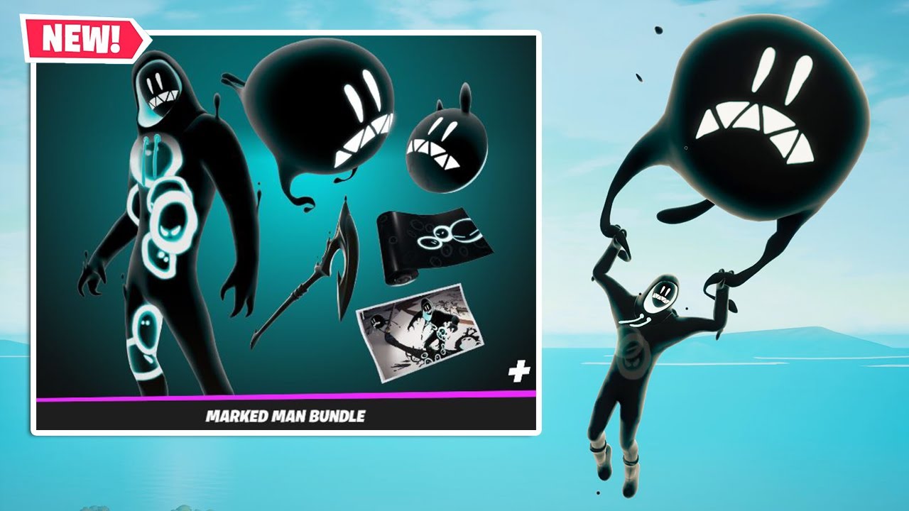 Grimey Fortnite Skin: Marked Man Fortnite Bundle Back