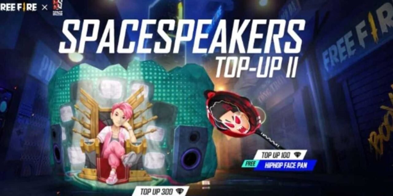 Free Fire Spacespeakers Top Up II: Get the Hiphop Face in Free Fire