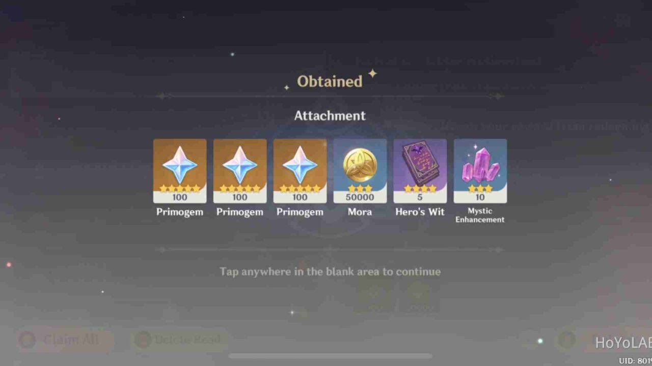 HoYoLab Giveaway: Get upto 40 Free Primogems in Genshin Impact