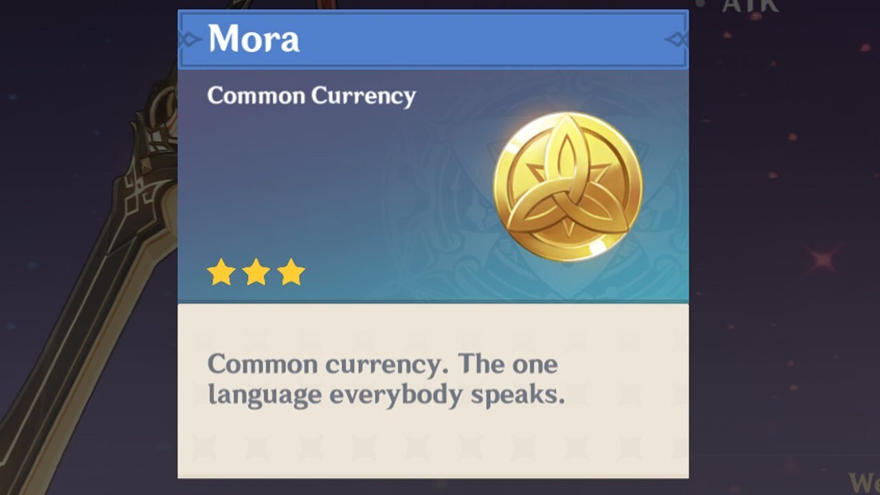 What is Mora in Genshin Impact