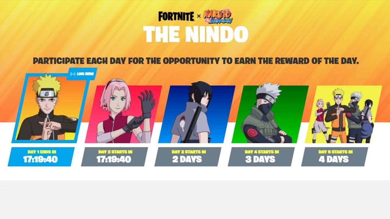 How To COMPLETE THE NINDO 2022 CHALLENGES In Fortnite! (FREE Manda