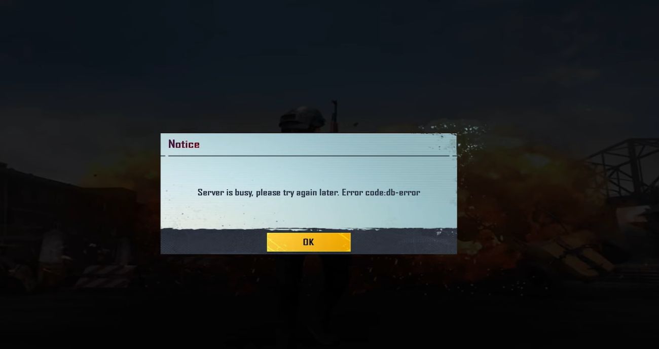 BGMI Server Down Error