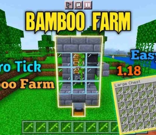 Building Bamboo Farm In Minecraft 1.19