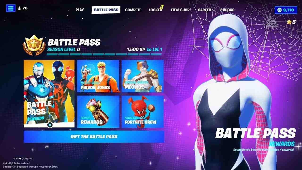 Fortnite Chapter 3 Season 4 Battlepass