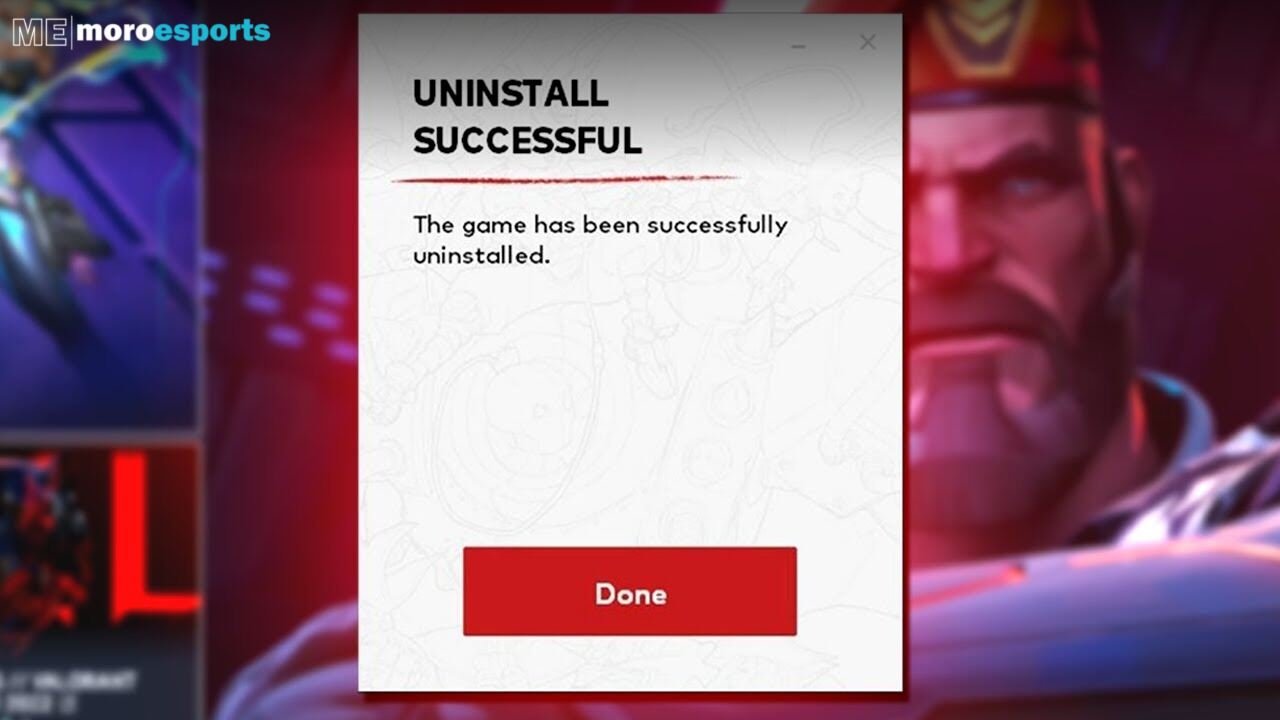 Uninstall Valorant