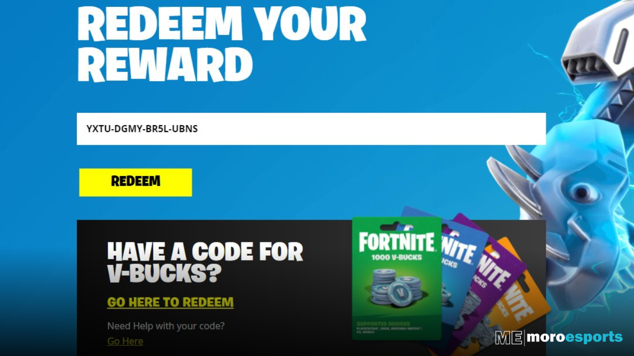 Fortnite Redeem Codes