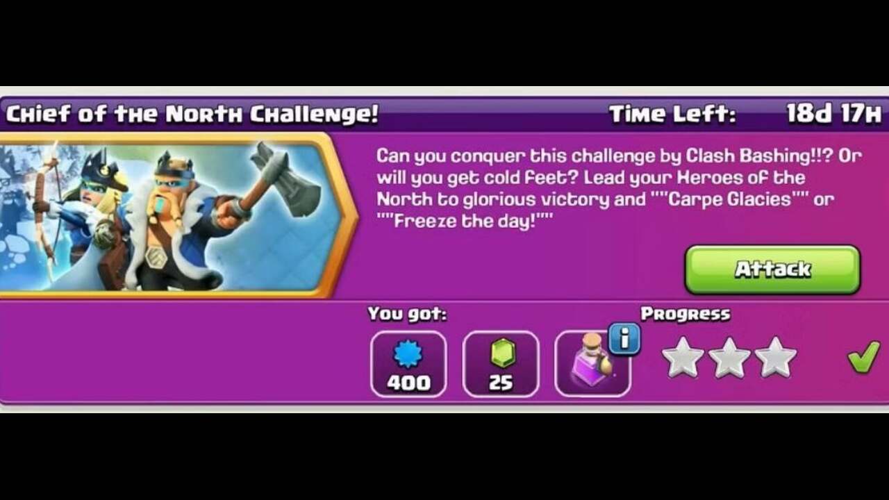 Easy 3 star in North Challenge in Clash of Clans