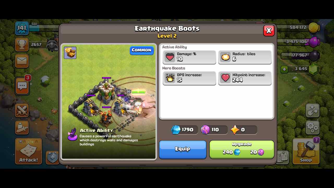  Barbarian King Equipment and Combos in Clash of Clans