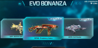 Free Fire Evo Bonanza Event