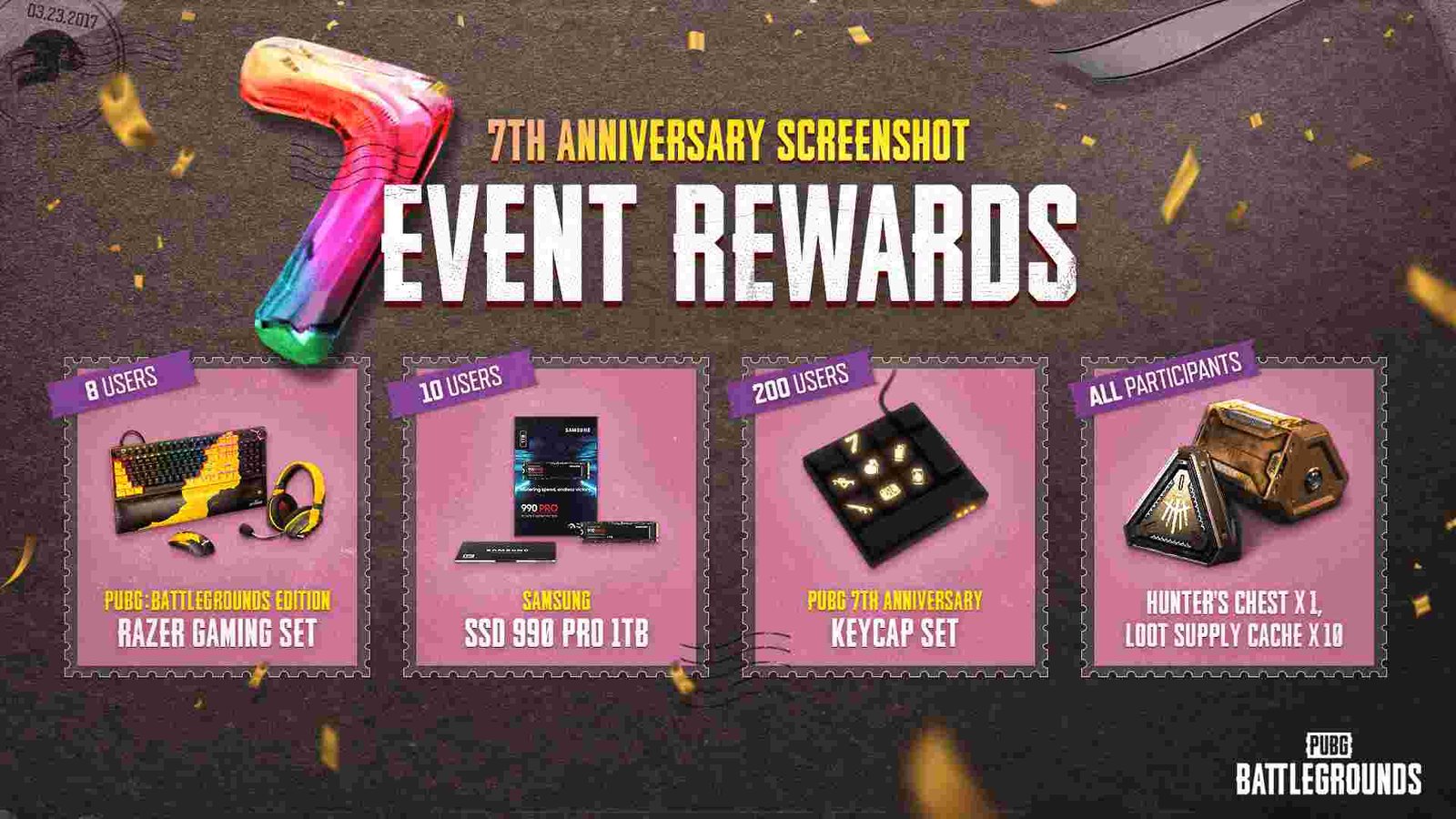 PUBG 7th Anniversary Event