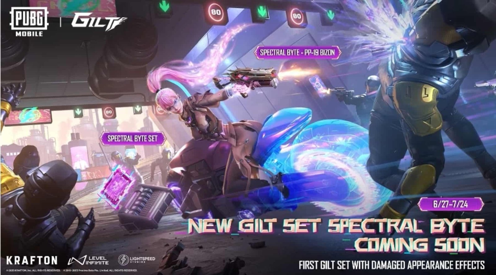 PUBG Mobile Spectral Byte Gilt Set Is Here Featuring Dynamic Damage Effects