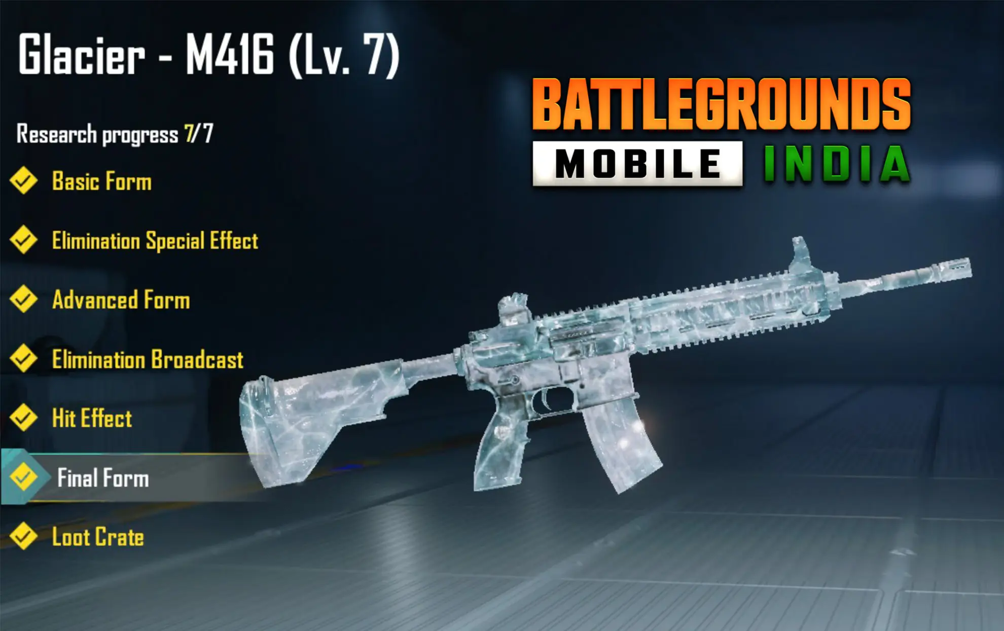 M416 Glacier Skin Returns to BGMI: Krafton Confirms Classic Crate Comeback